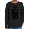 Youth Heavy Cotton 100% Cotton Long Sleeve T Shirt Thumbnail