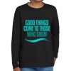 Youth Heavy Cotton 100% Cotton Long Sleeve T Shirt Thumbnail